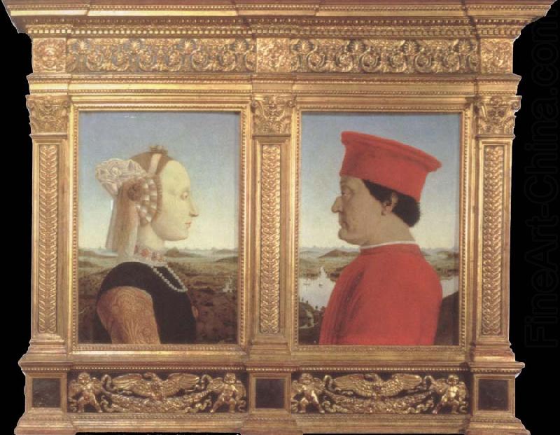 Piero della Francesca Portraits of Federico da Montefeltro and Battista Sforza china oil painting image